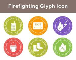 Firefighting Vector Icon Set