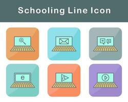 Schooling Vector Icon Set