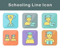 Schooling Vector Icon Set