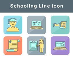 Schooling Vector Icon Set