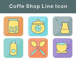 Coffe Shop Vector Icon Set