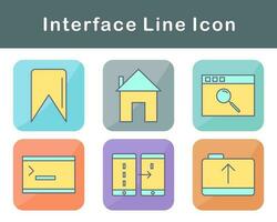 interfaz vector icono conjunto