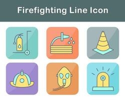 Firefighting Vector Icon Set