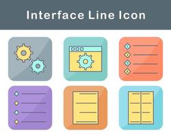 interfaz vector icono conjunto