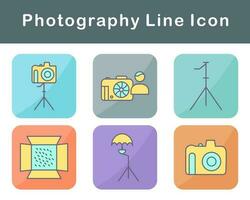 fotografía vector icono conjunto