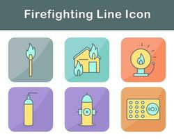 Firefighting Vector Icon Set