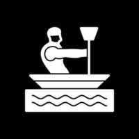 Canoeing Vector Icon Design