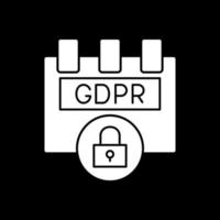 diseño de icono de vector de complemento gdpr