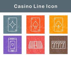 casino vector icono conjunto