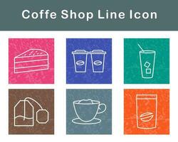 Coffe Shop Vector Icon Set