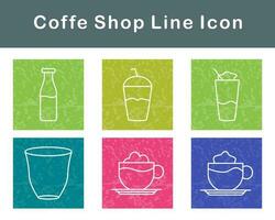 Coffe Shop Vector Icon Set