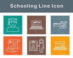 Schooling Vector Icon Set