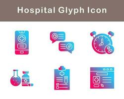 hospital vector icono conjunto