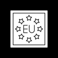 diseño de icono de vector de la UE