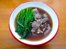 Fried Noodle with Pork in Gravy Sauce photo