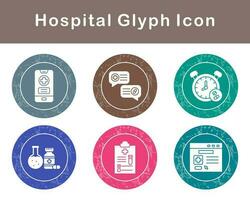 hospital vector icono conjunto