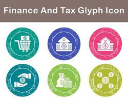 Finance And Tax Vector Icon Set