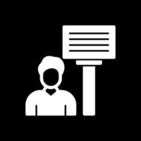 Billboard Man Vector Icon Design