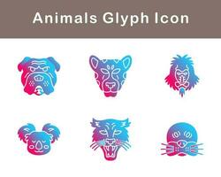 animales vector icono conjunto