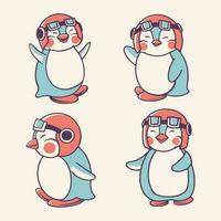 Cute Funny Penguin vector art