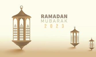 Ramadán kareem saludo. islámico diseño, oro color, tarjeta, Ramadán antecedentes vector