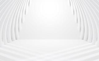 3D abstract  white and gray color, modern design background with geometric round shape. 3D render illustration. photo