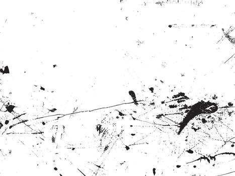 Grunge Texture with Splatter and Scratch Effects. vector