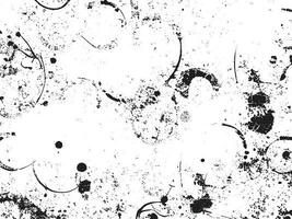 Grunge effect vector background. White and black abstract design with messy dots and scratches. Retro urban texture for overlay or illustration. Distressed and dirty surface with copy space. EPS10.