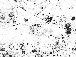 Grunge effect vector background. White and black abstract design with messy dots and scratches. Retro urban texture for overlay or illustration. Distressed and dirty surface with copy space. EPS10.