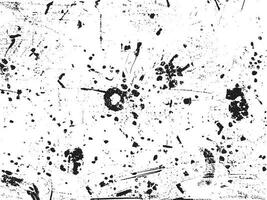 Grunge effect vector background. White and black abstract design with messy dots and scratches. Retro urban texture for overlay or illustration. Distressed and dirty surface with copy space. EPS10.