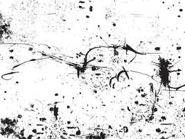 Grunge effect vector background. White and black abstract design with messy dots and scratches. Retro urban texture for overlay or illustration. Distressed and dirty surface with copy space. EPS10.