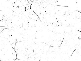 Grunge background vector illustration. Black and white messy texture with scratches and dots. Distressed overlay effect for retro design. Abstract dirty surface with empty space. EPS10.