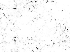 Grunge background vector illustration. Black and white messy texture with scratches and dots. Distressed overlay effect for retro design. Abstract dirty surface with empty space. EPS10.