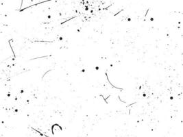 Grunge background vector illustration. Black and white messy texture with scratches and dots. Distressed overlay effect for retro design. Abstract dirty surface with empty space. EPS10.