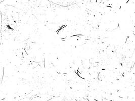 Grunge background vector illustration. Black and white messy texture with scratches and dots. Distressed overlay effect for retro design. Abstract dirty surface with empty space. EPS10.