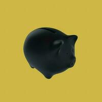 Piggy bank 3D icon photo