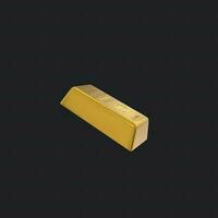 Gold Bar 3D Icon photo