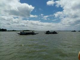 boat on the river photo