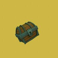 Treasure chest 3D icon photo