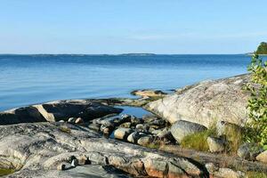 Estocolmo Suecia archipiélago islas mar paisaje foto