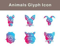 Animals Vector Icon Set