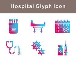 hospital vector icono conjunto