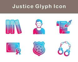 Justice Vector Icon Set