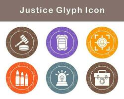 Justice Vector Icon Set