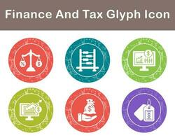 Finance And Tax Vector Icon Set