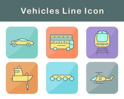 Vehicles Vector Icon Set