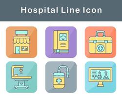 hospital vector icono conjunto