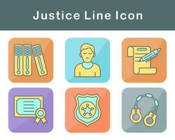 Justice Vector Icon Set