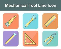 Mechanical Tool Vector Icon Set