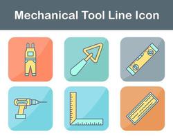 Mechanical Tool Vector Icon Set